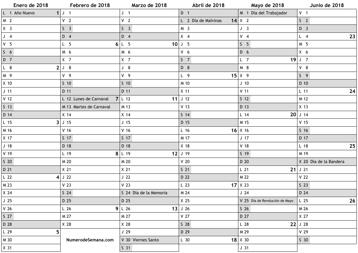 Calendario 2018 con números grandes para imprimir: ¡Imágenes impactantes! Calendario 2018 con números grandes para imprimir: ¡Imágenes impactantes!