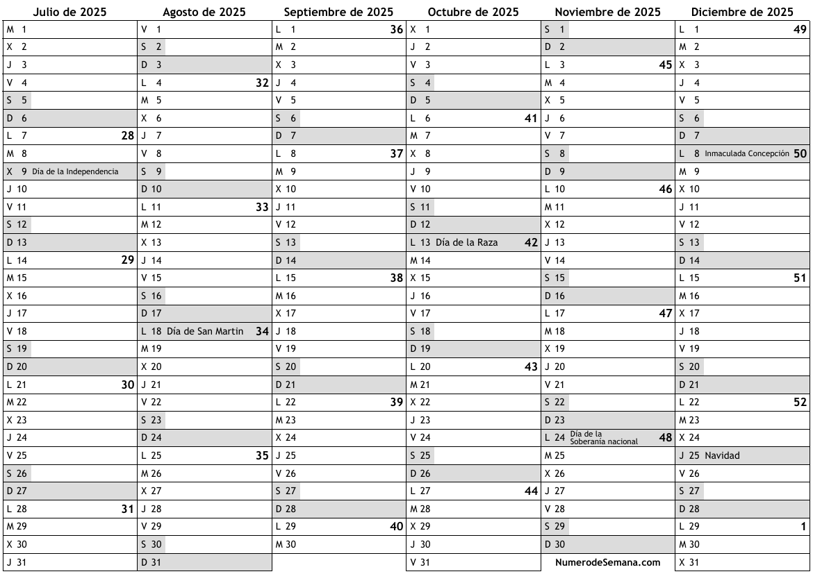 Calendario 2025 Da Stampare A3